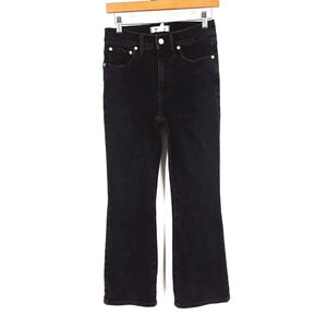 Madewell Cali Demi Boot Cut Jeans Size 27 Black Stretch Retro Mid Rise Boho